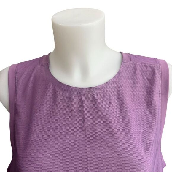 Lululemon Mesh Back Cropped Train Tank Top‎ sz 6-8? in Purple - Picture 2 of 7